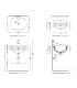 Ceramica Flaminia built-in washbasin Io series art. IO4260