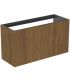 Slim veneered cabinet without top for Ideal Standard Conca washbasin