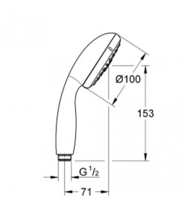 Doccetta Grohe Tempesta 100 28261002