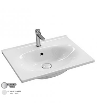 Wall hung washbasin 60 cm single hole collection Le Fiabe
