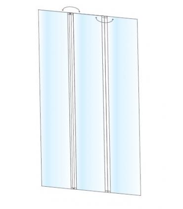 Anti-contagion barrier in acrylic with profile