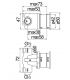 Corps encastrable pour mitigeur de lavabo mural Nobili WE00600