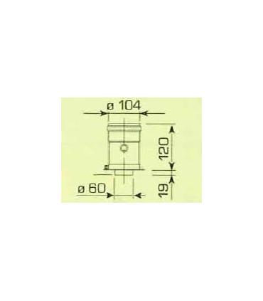 Extension verticale 60/100 Sime pour condensation