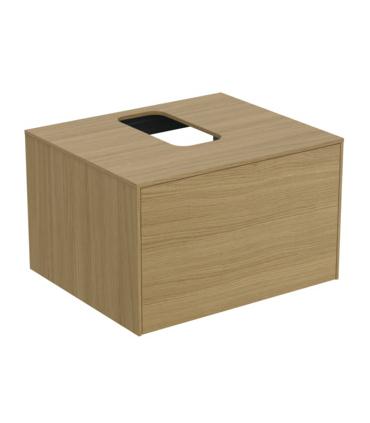 Mobile lavabo legno impiallacciato 1 cassetto, Ideal Standard Conca