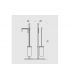 Stand for wc colombo collection plus w4935 chrome