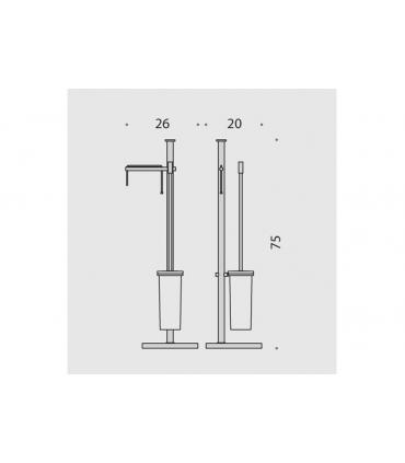 Stand for wc colombo collection plus w4935 chrome