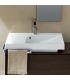 Lavabo d'appoggio 50 cm destro monoforo serie Grandangolo art.YXER01