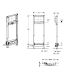 Siphon douche mural pour renovation, 130cm, Geberit delofix car