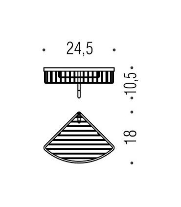 Panier pour douche Colombo chrome