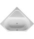 Duravit, baignoire angulaire  a' encastrer de 140, D-Code, 700137, blanc