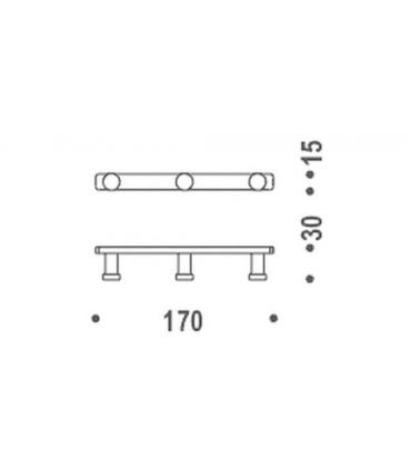 Clothes hook Colombo collection time w4257 chrome.