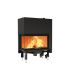 Right-hand Edilkamin Windo2 wood-burning fireplace