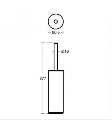 Porta scopino a pavimento Ideal Standard Connect N1396