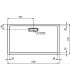 Ideal Standard Ultraflat New rectangular shower tray