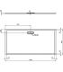 Ideal Standard Ultraflat New rectangular shower tray