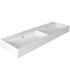 Lavabo doppio monoforo Simas collezione Agile