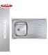 CM lavello acciaio inox, 2 vasche, 120x50 destro