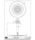Ceiling shower head Gessi Intreccio collection art. 54152
