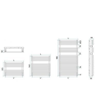 Scaldasalviette da bagno Irsap serie Rigo