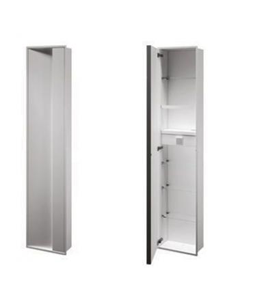 Module with 1 hinged door shelves with mirror and INDA My Secret electrical socket