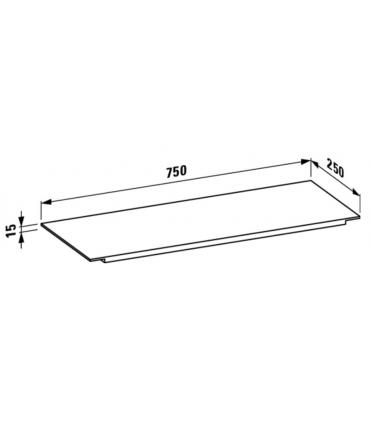 Mensola per vasca da bagno Laufen Kartell 75X25