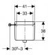 Cistern Geberit AP123 height with chain