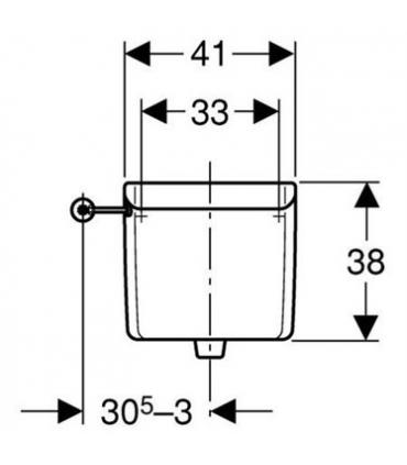 Cistern Geberit AP123 height with chain