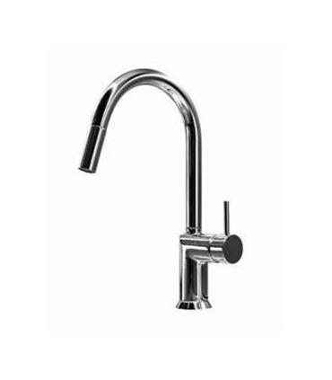 High mixer with extractable hand shower for sink Fantini collection Caf