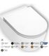 HATRIA Toilet seat made of resin soft close collection Fusion