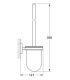 Toilet brush holder wall hung Grohe Essentials