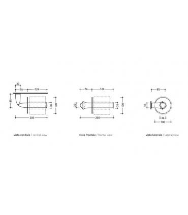Porta rotolo aperto Ceramica Flaminia Fold FLPR