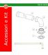 Kit horizontal discharge 0,5m diameter 80 for boiler condensing collection green Immergas 3.016365