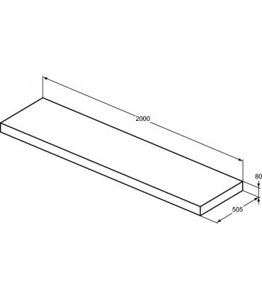 Ideal Standard washbasin shelf Veneered basin