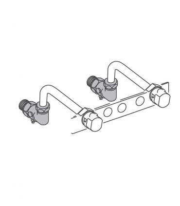 Kit 2 vannes equerre pour raccordement  3/4'' Vaillant 306200