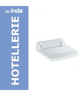 Folding shower seat for shower basic, Inda, collection Hotellerie