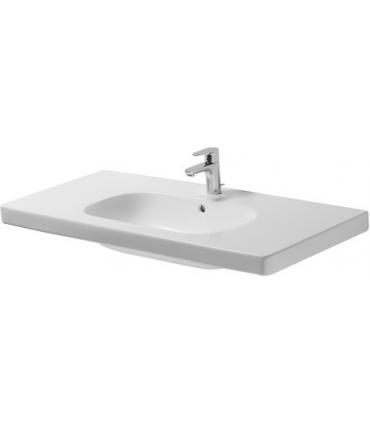 Lavabo consolle Duravit, collezione D-Code, ceramica bianco