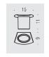 Verre au mur Colombo land collection B28020CR-VAN chrome