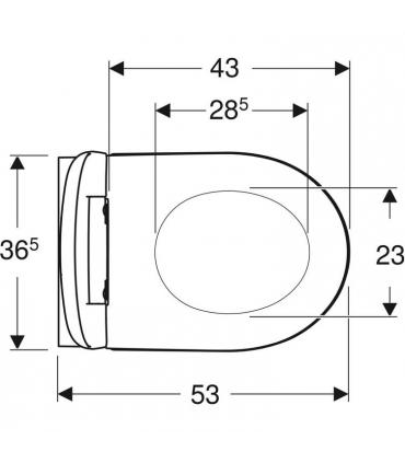 Wall-hung toilet Geberit Icon Rimfree 500.809.00.1