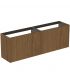 Ideal Standard 2-drawer slim veneered cabinet Conca without top
