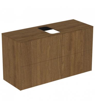 Mobile slim impiallacciato 2 cassetti per lavabo Ideal Standard Conca