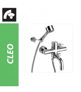 External bathtub mixer with hand shower, FIR Cleo