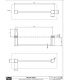 Linear towel holder Gessi Rilievo collection for glass