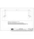 Linear towel holder Gessi Rilievo collection for glass