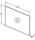 Miroir à bord poli Ideal Standard sans éclairage
