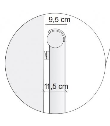 Tubes Agorà ST radiateur à eau H.80 cm