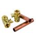 Set vannes droit 3/4'' chauffage    Vaillant 306201