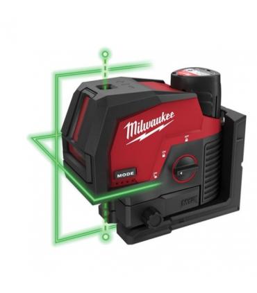 Livella laser verde Milwaukee M12 a due linee