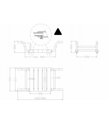 Ponte giulio bath seat accessories series white.