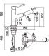 Miscelatore lavello cucina Nobili Acquerelli doccetta estraibile