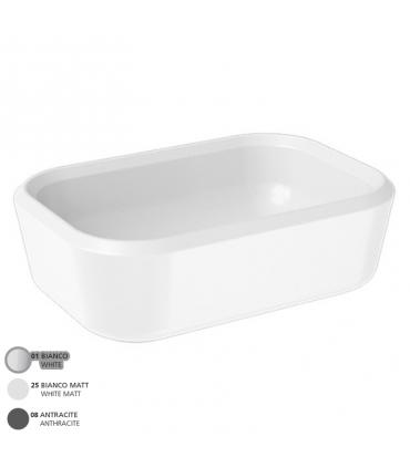 Lavabo d'appoggio 55 cm senza fori e senza troppopieno serie Pencil ar